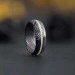 Damascus Steel Men’s Ring Custom Made Personalised Band King Solomon